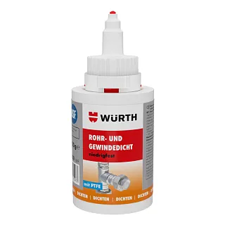 Клей-герметик ПТФЭ для труб с дозатором 50 г, Wurth 0893511050