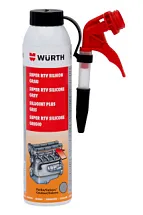 Клей-герметик высокотемп. СУПЕР РТВ силикон серый с автоподачей 200 мл, Wurth 08933316 