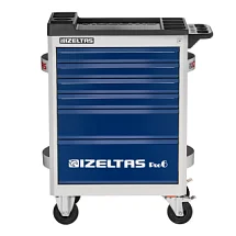 Тележка инструментальная серии PRO без инструментов, 6 выдвижных ящиков, сине-cерый, IZELTAS, 8241322006, 13000002409 8241322006