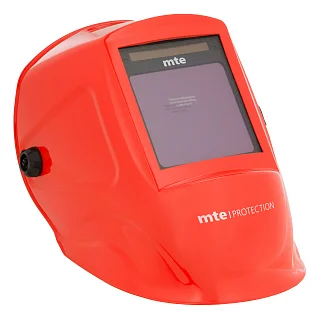 Маска сварщика ф10 красная, аналоговый светофильтр, mte 2984700650