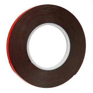 Лента монтажная двухсторонняя черная 6 мм 10м, блистер, mte 2894909106