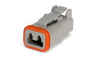 Разъем автомобильный 2 контакта вилка Deutsch DT DT06-2S 255520021