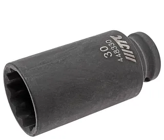 Головка торцевая ударная двенадцатигранная удлиненная 30 мм 1/2