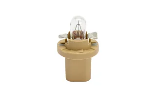 ЛАМПА 12V 1.5W B8.5D ПЛ.ЦОК БЕЖЕВ 0720165524