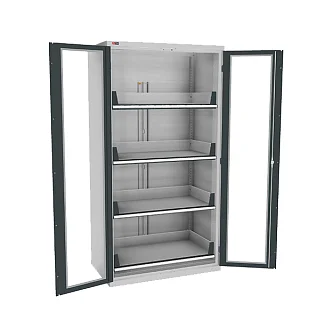 Шкаф инструментальный с дверьми с окнами ВС-055-03 13.0512-103