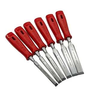 Набор стамесок плоских 6 предметов, с ПП рукояткой, IZELTAS, 5010008106, 13000001647 5010008106