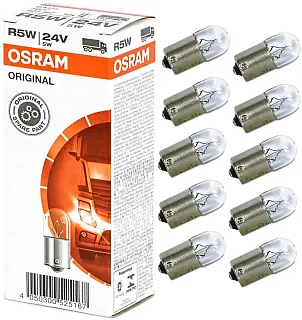 ЛАМПА R5W 24V 5W BA15S 5997749933