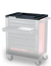 Рабочая поверхность (панель) для инструментальной тележки серии PREMIUM, пластик, шесть секций, 20000000578 20000000578