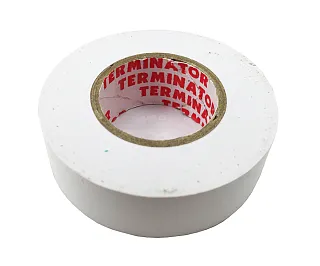 Изолента ПВХ IC6P 19х0,18 мм, длина рулона 20 м, белая, Terminator 5997744328