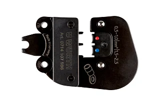 Матрица большая для изолированных наконечников 0,5-1 / 1,5-2,5 мм2 Wurth 0714107596