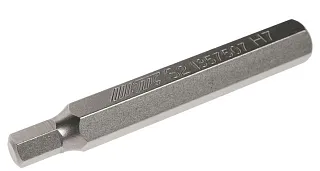 Бита шестигранная HEX 7 мм 75 мм хвостовик C10,0 мм JTC JTC-1357507