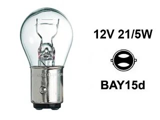 ЛАМПА P21/5W 12V 21/5W BAY15D  5997749921