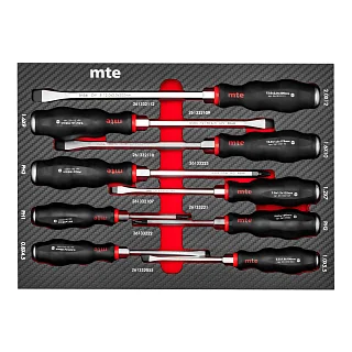 Набор ударных отверток SL PH в ложементе карбон 250x350х30 мм 9 предметов mte 2965905103