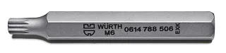 Бита 12 гранная звездочка XZN (SPLINE) M6 75 мм хвостовик 10 мм Wurth 0614788506