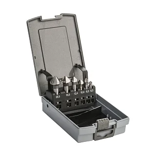 Набор зенковок конических HSS Co5% DIN 333 C 6,3-20,5 мм, 6 шт., mte 269401901