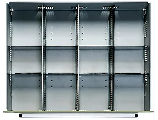 Разделитель в инструментальный ящик высотой 40 мм, набор 12 штук, WURTH 0957362341