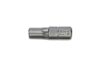 Бита шестигранная HEX 5 мм 25 мм хвостовик С6,3 мм Wurth 061417695