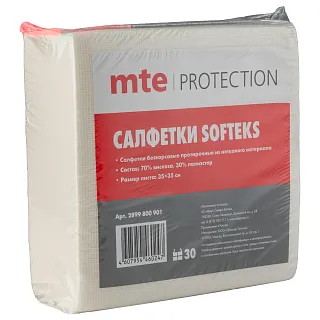 Салфетка безворсовая 35x35cm 30л, mte 2899800901