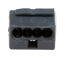 КЛЕММА МИКРО 4X(0.6 0.8ММ) Т/СЕРАЯ 0556004