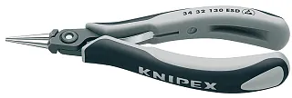Круглогубцы для электроники ESD длина 130 мм Knipex KN-3432130ESD