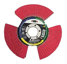 Круг лепестковый торцевой сегментный изогнутый WR D125X22,2 мм, керамическое зерно (CC), зерно 60 1578810326 