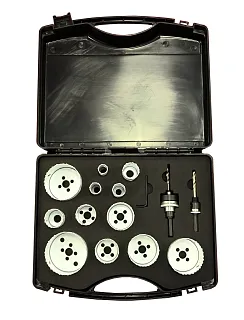 Набор бимет. коронок COBALT, 14 шт. (19, 22, 25, 32, 35, 38, 44, 51, 57, 64, 68, 76, 2 адаптера)  HS-BIM-CO-PS14-01