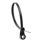 Хомут пластиковый с торцевым креплением 4,8х200 под винт М5 черный Norma-Rus NR-MHCT48200BL