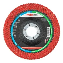 Круг лепестковый торцевой прямой КЛТ1 PRO КЕРАМИКА РАДИУС D125X22,2 мм, керамическое зерно (CG) 40, mte 5997749151 