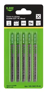 ПОЛОТНО/ПИЛ ДЛЯ ЛОБЗИКА ДЕР HSC CLEAN CUT R 75/100X2,5 ММ 7608116111