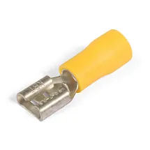 Наконечник изолированный 6,3х0,8 мм 4,0-6,0 мм² желтый мама 65589054