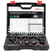 Набор коронок биметалл PRO HSS Co8% D19-76 мм, mte