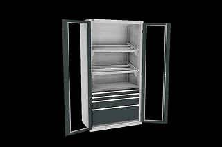 Шкаф инструментальный с дверьми с окнами ВС-055-013 13.0518-103