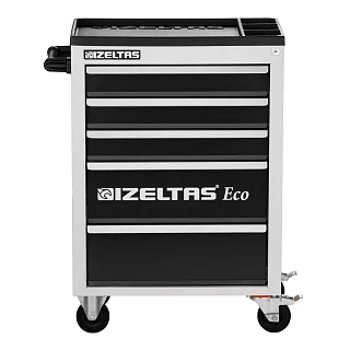 Тележка инструментальная серии ECO с набором инструментов 93 предмета, 5 выдвижных ящиков, серо-черный, IZELTAS, 8243003096, 13000005239 8243003096