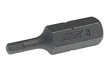 Бита шестигранная HEX 3 мм 30 мм хвостовик C8,0 мм (5/16") JTC JTC-1253003