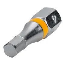 Бита шестигранная HEX 4 мм 25 мм хвостовик С6,3 мм торсионная mte 261417694