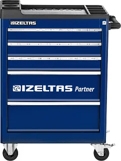 Тележка инструментальная серии PARTNER с набором инструментов 118 предметов, 5 выдвижных ящиков, сине-черный, IZELTAS, 8235005121, 13000005377 8235005121