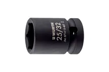 Головка торцевая ударная шестигранная 25/32" 1/2" дюймовая Wurth 071413 457