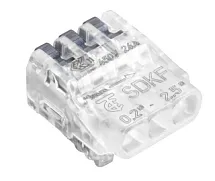 КЛЕММА КОМП С РЫЧАЖК 3X(0.2 2.5ММ2) 0556100023