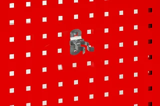 Держатель (зажим) 21 мм для перфорированных панелей с квадратной перфорацией, mte 2960050132