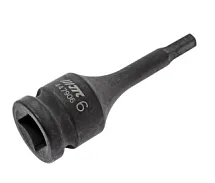 Головка торцевая ударная шестигранник HEX 6 мм 1/2" длина 78 мм JTC JTC-447906