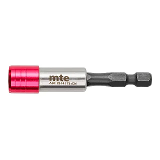 Держатель для бит 1/4" магнитный быстрозажимной 65 мм mte 2614176634