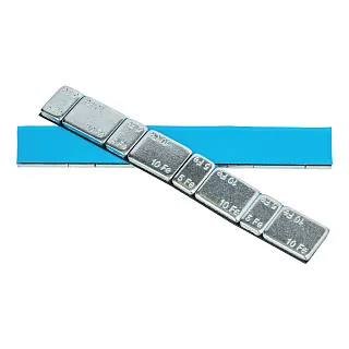 Грузики балансировочные самоклеящиеся округленные Fe, 4х10г/4х5г, оцинкованные  6997551001