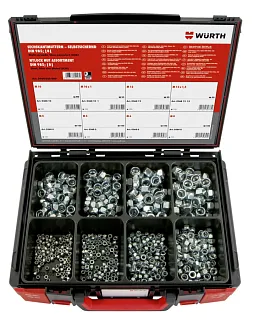 НАБОР ГАЙКА DIN985 8 A2K 600ШТ SYSTEM 5964036800