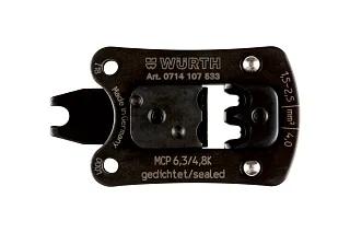 Матрица для MCP 6,3 / 4,8 мм с уплотнителем 1,5-4 мм2 Wurth 0714107533