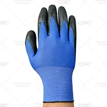 Перчатки нейлоновые синие с черным латексным покрытием р.10, СВС pe15nl/10