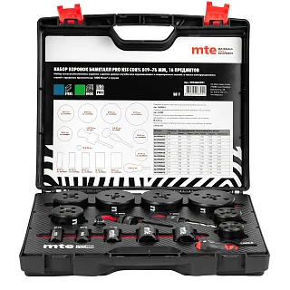 Набор коронок биметалл PRO HSS Co8% D19-76 мм, mte 2964063291