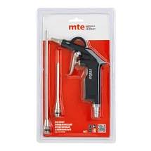 Пистолет пневматический продувочный алюминиевый, со сменными соплами, mte 27149200