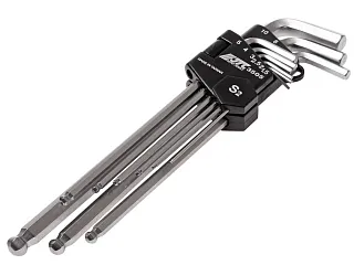 Набор шестигранных ключей с шаром удлиненные 1,5-10мм 9 предметов JTC JTC-3505