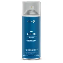 Грунт-эмаль 3 в 1 быстросохнущая спрей синяя RAL 5005 520/400 мл, Elcon 00-00462569 