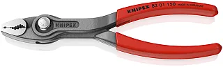 Клещи TwinGrip с фронтальным и боковым захватом зев 3-16 мм длина 150 мм Knipex KN-8201150